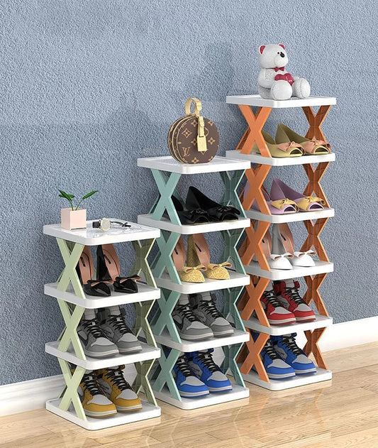 FlexiStack Portable 6-Layer Shoe Rack