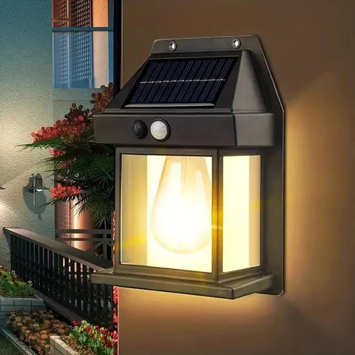 SolarSense Motion Lamp, Wireless outdoor Solar Wall Bulb Lamp (1 Piece)