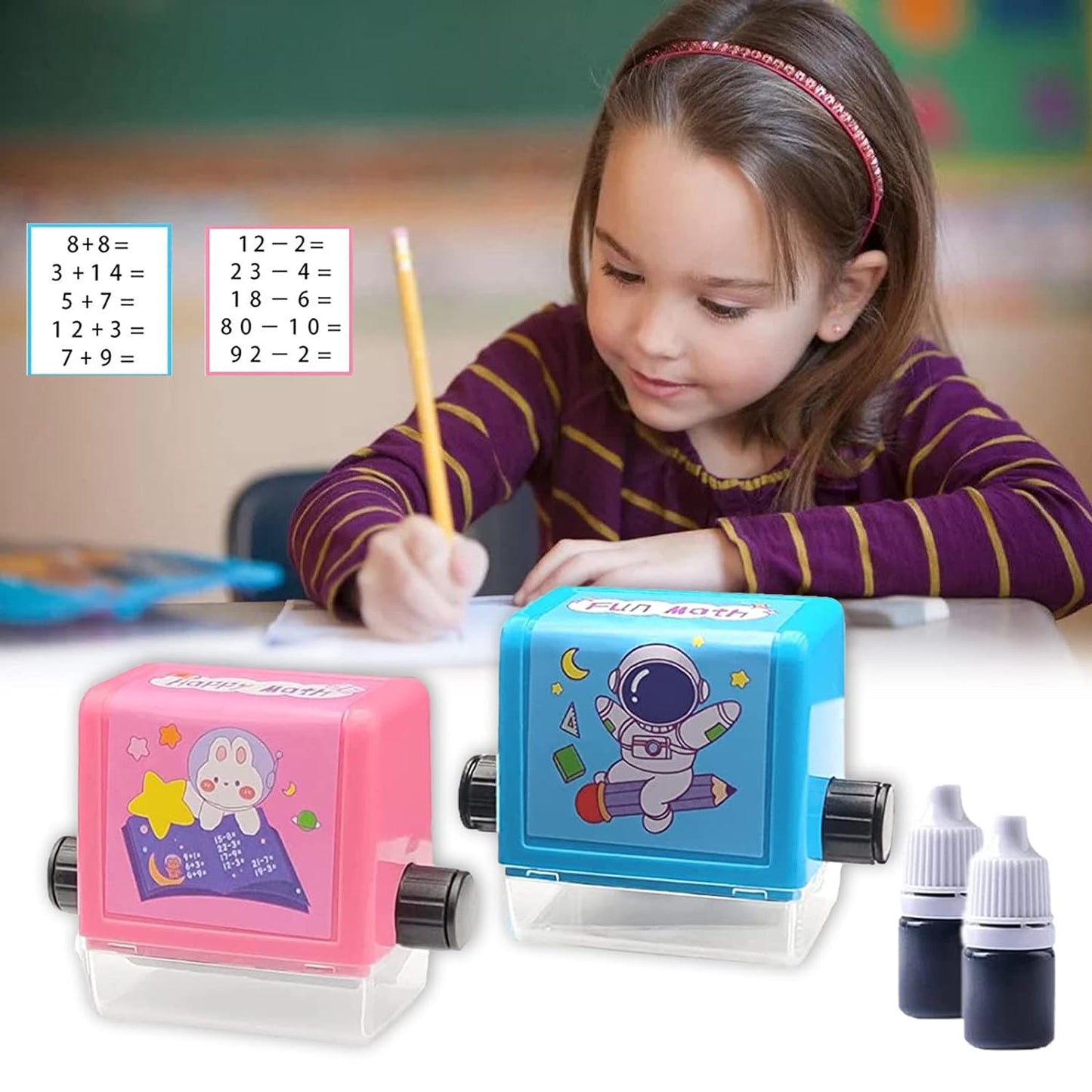 Math Roller Plus-Minus Stamp (Set of 2)