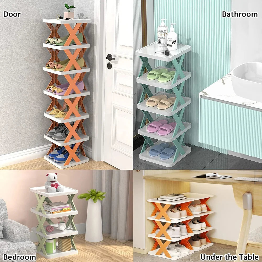 FlexiStack Portable 6-Layer Shoe Rack