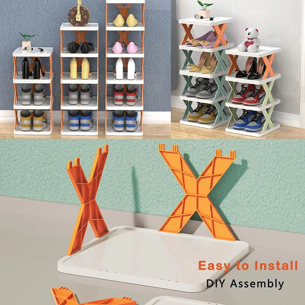 FlexiStack Portable 6-Layer Shoe Rack