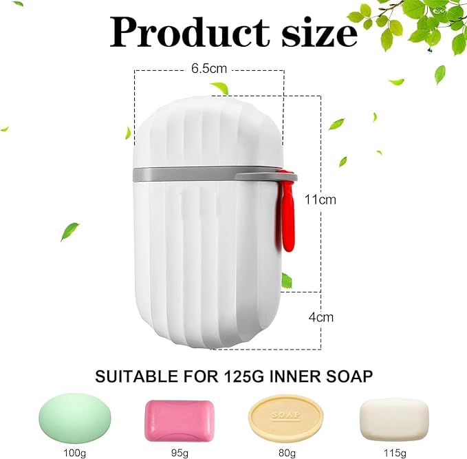 Travel-Buddy Portable Soap Container with Dish