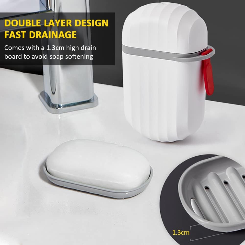 Travel-Buddy Portable Soap Container with Dish