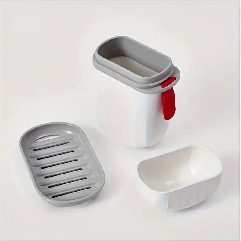 Travel-Buddy Portable Soap Container with Dish